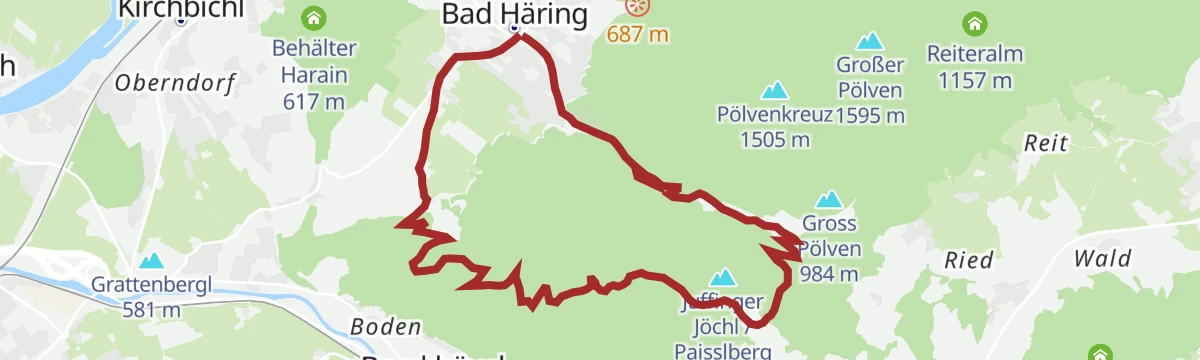 Route map: 366 | Juffinger Jöchl Runde